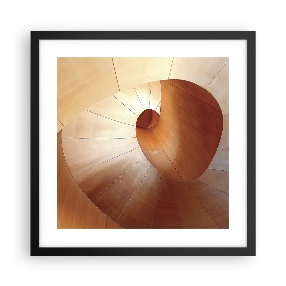 Poster in black frame - Architectural Serpentine - 40x40 cm