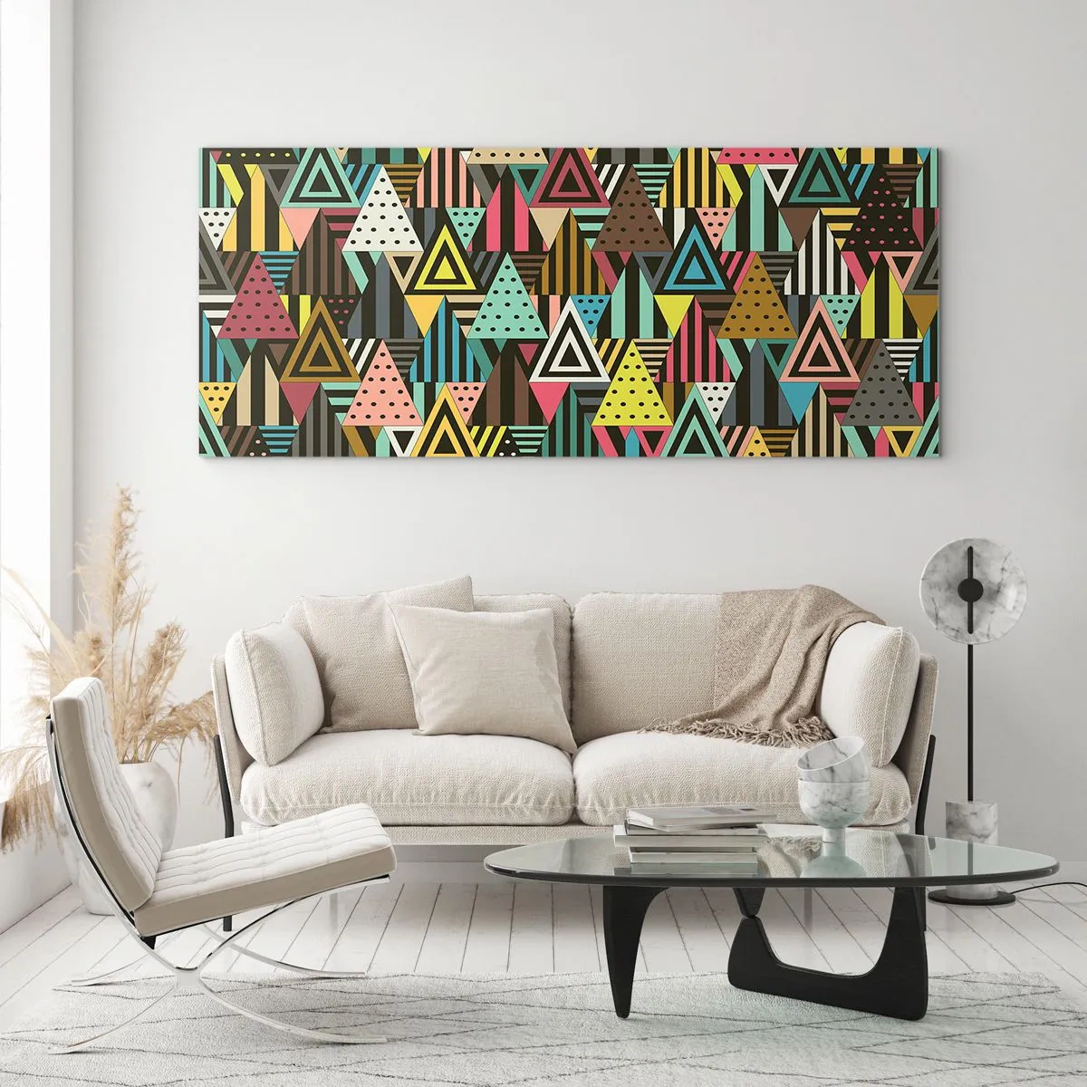 Glass picture - In Rhythm on Three - 100x40 cm