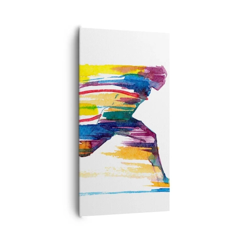 Canvas picture - Run across Rainbow - 65x120 cm