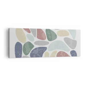 Canvas picture - Mosaic of Powdered Colours - 140x50 cm