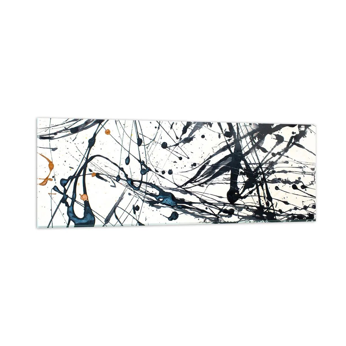 Glass picture - Expressionist Abstract - 90x30 cm