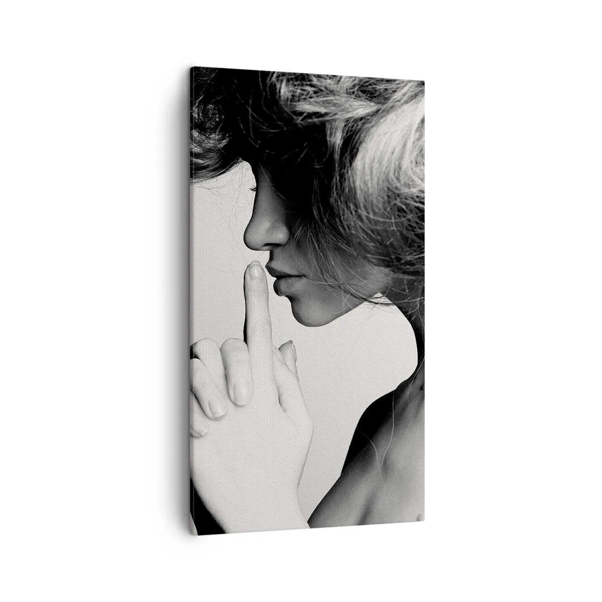 Canvas picture - Listening to Herself - 45x80 cm