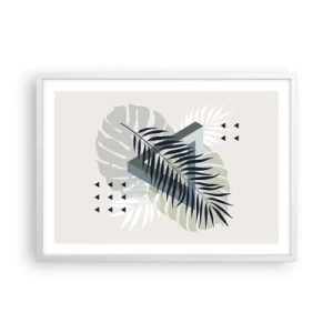 Poster in white frmae - Nature and Geometry - Two Orders? - 70x50 cm
