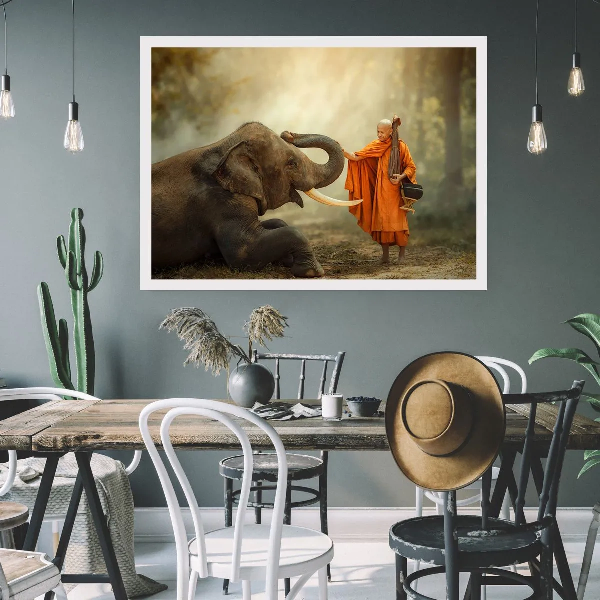 Poster - Unexpected Meeting - 91x61 cm