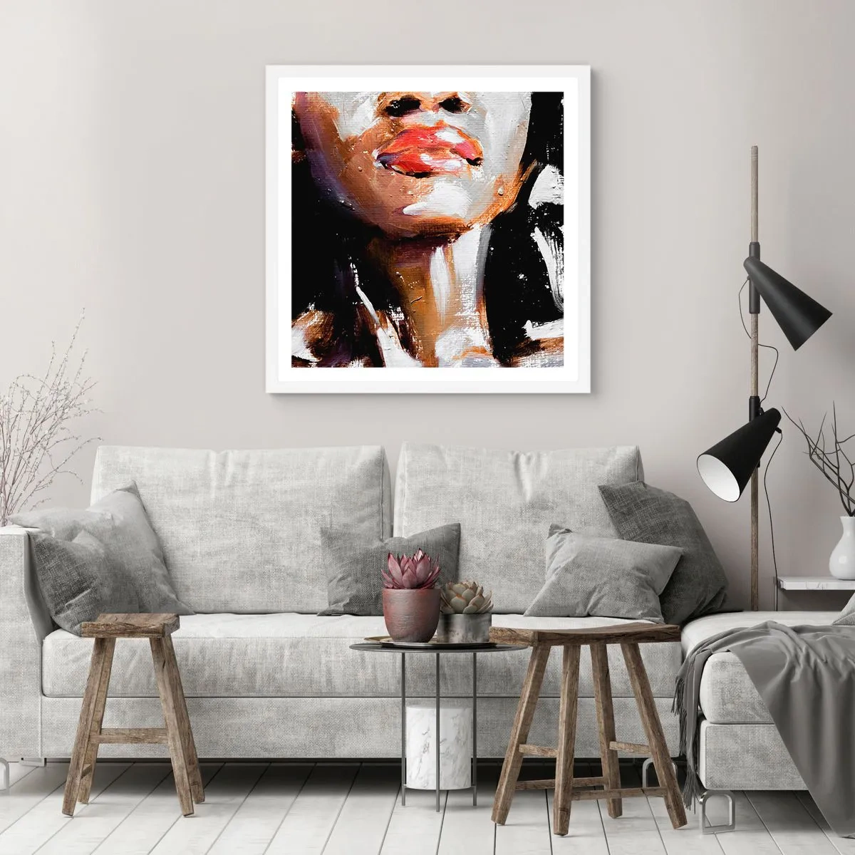 Poster in white frmae - Pride without Prejudice - 60x60 cm