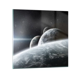 Glass picture - Space Music of Spheres - 60x60 cm