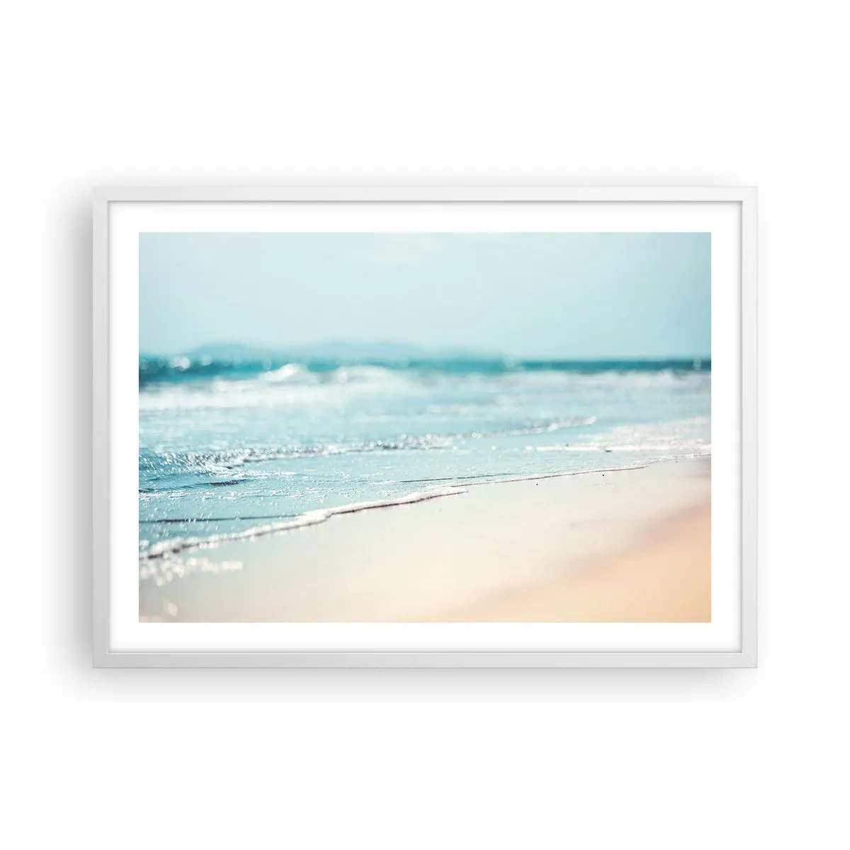 Poster in white frmae - Warmth and Breeze - 70x50 cm
