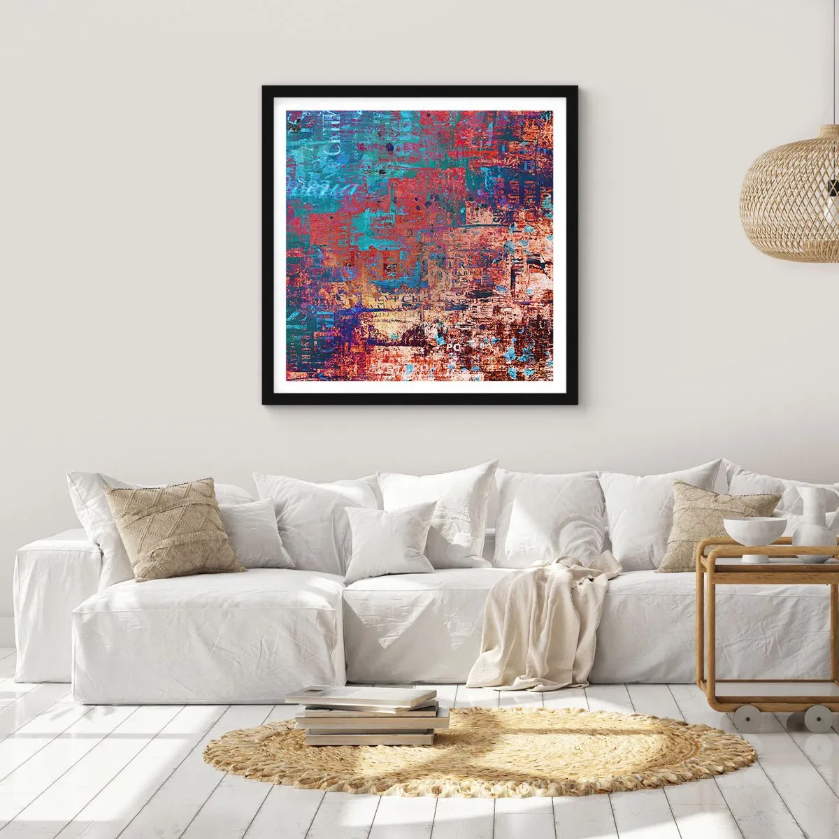 Poster in black frame - Memory and Oblivion - 40x40 cm