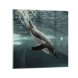 Glass picture - Welcome to My World - 40x40 cm