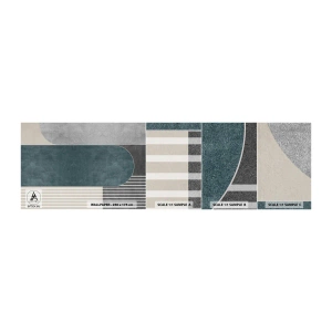 Photo Wallpaper Sample Self-Adhesive Deluxe Sticker - Levelled Composition - Minimalism, Shapes, Pastel - 100x30 cm
