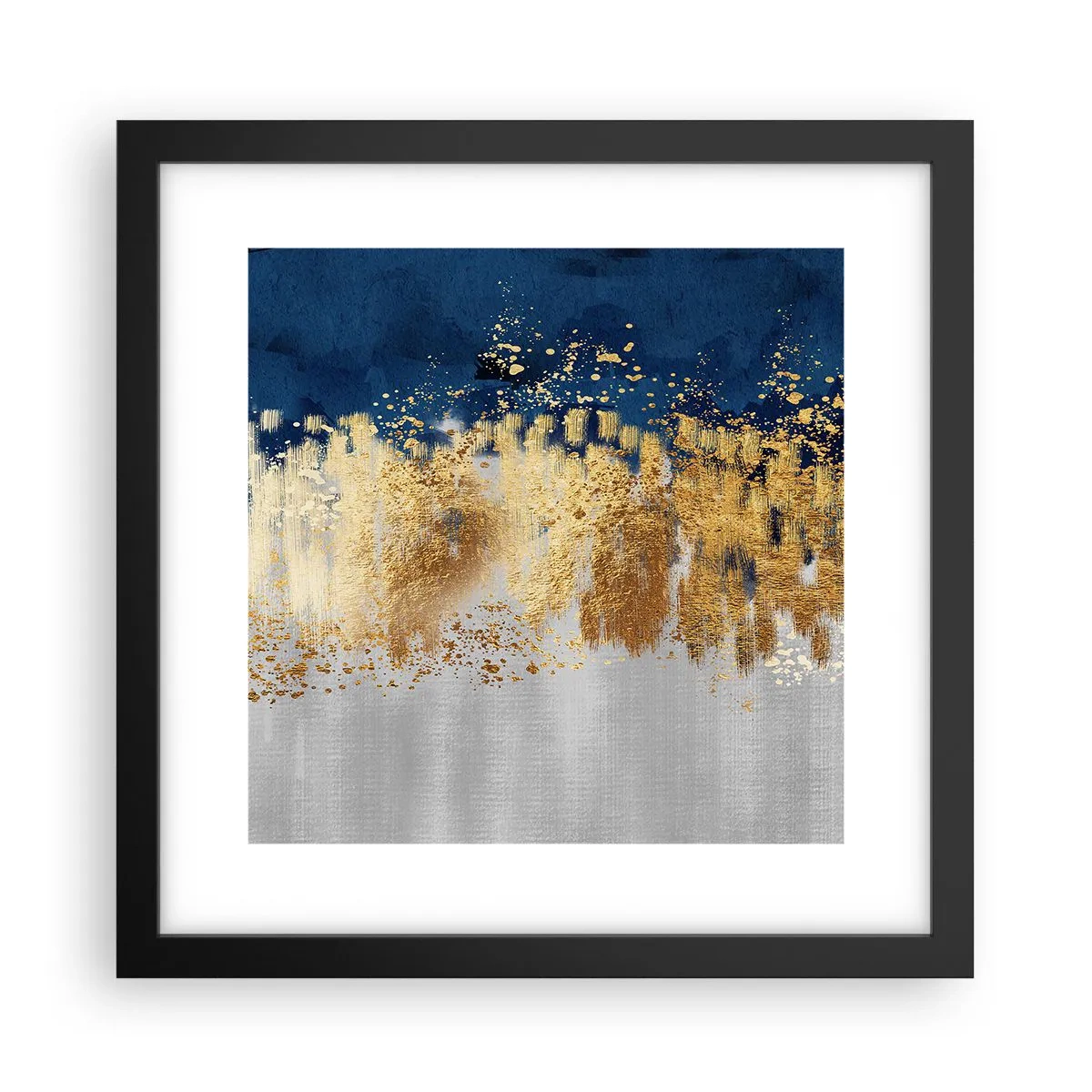 Poster in black frame - Modern Composition and Twinkle - 30x30 cm