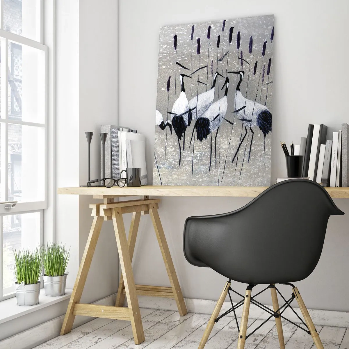 Glass picture - Birds of Feather - 80x120 cm