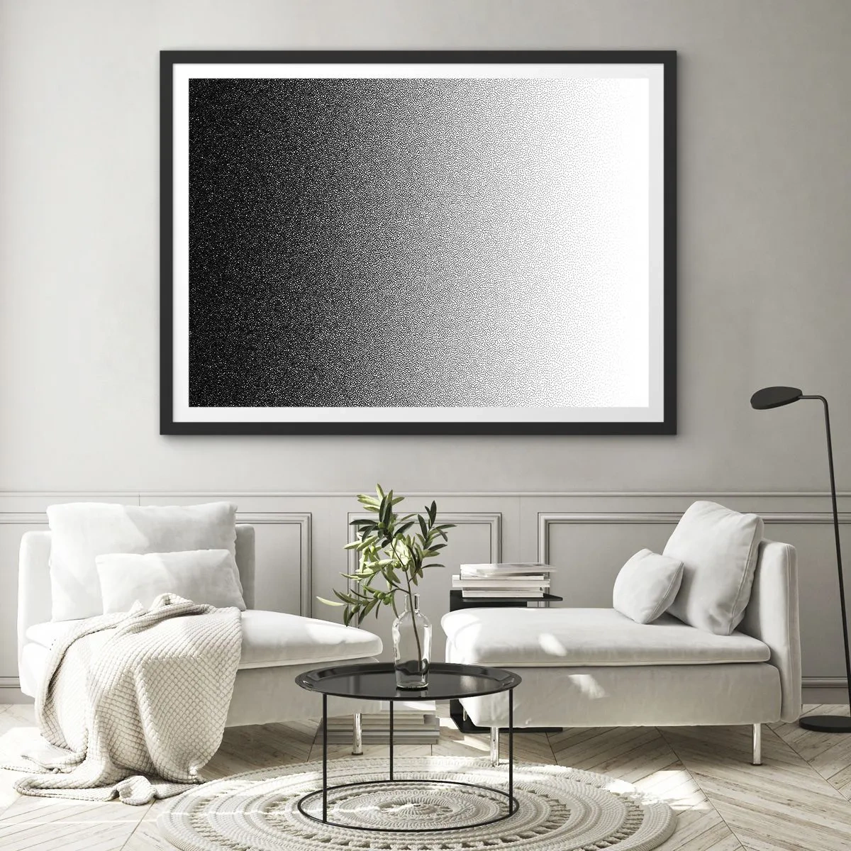 Poster in black frame - Towards Light - 40x30 cm