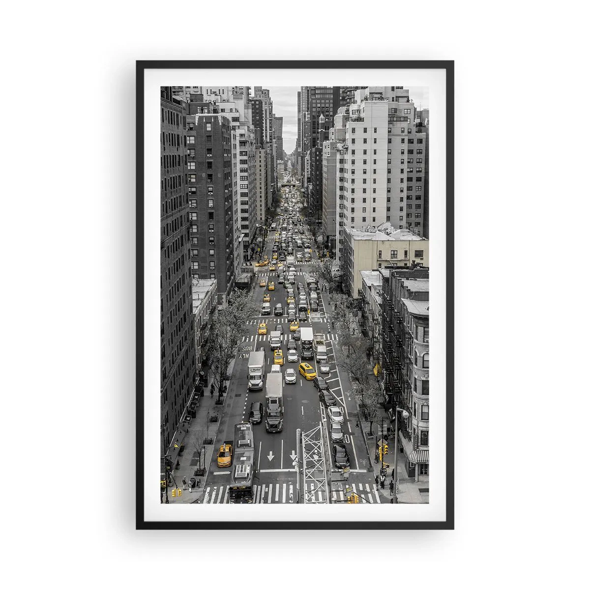 Poster in black frame - New York Life - 61x91 cm