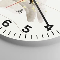 Clock face with numbers