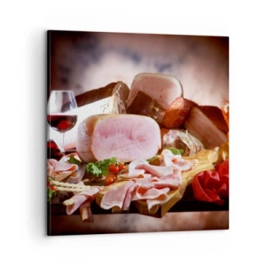 Canvas picture - Culinary Dream with a Decanter - 60x60 cm