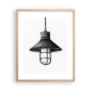 Poster in light oak frame - Like In the Old Days… - 40x50 cm