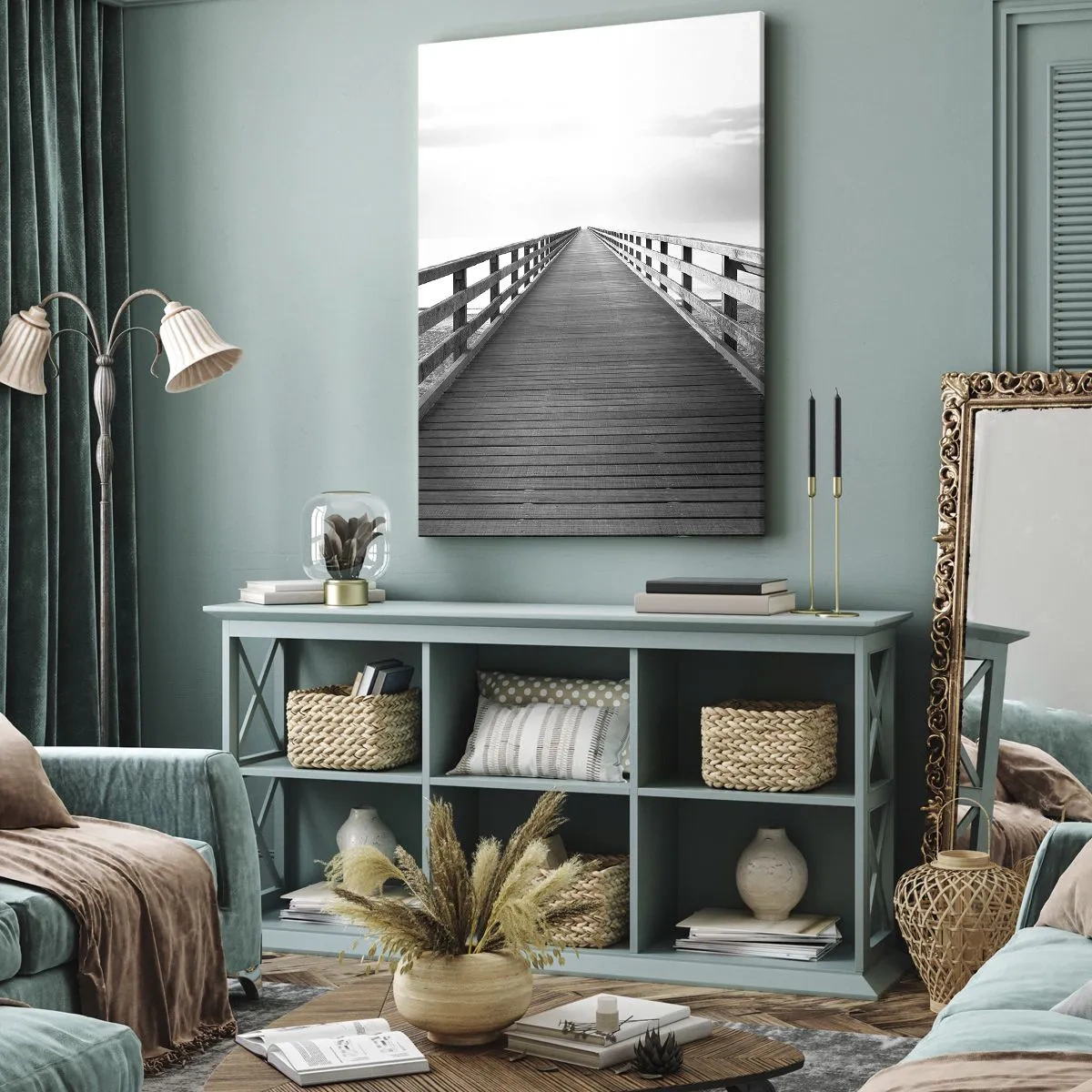 Canvas picture - In the Distance… - 55x100 cm