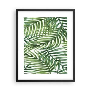 Poster in black frame - Under the Green Canopy - 40x50 cm