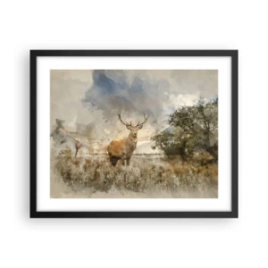 Poster in black frame - Dignity - Strength - Majesty - 50x40 cm