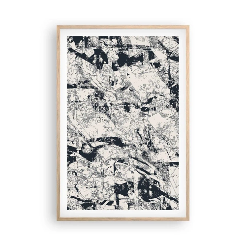 Poster in light oak frame - Infilitration of Opposites - 61x91 cm