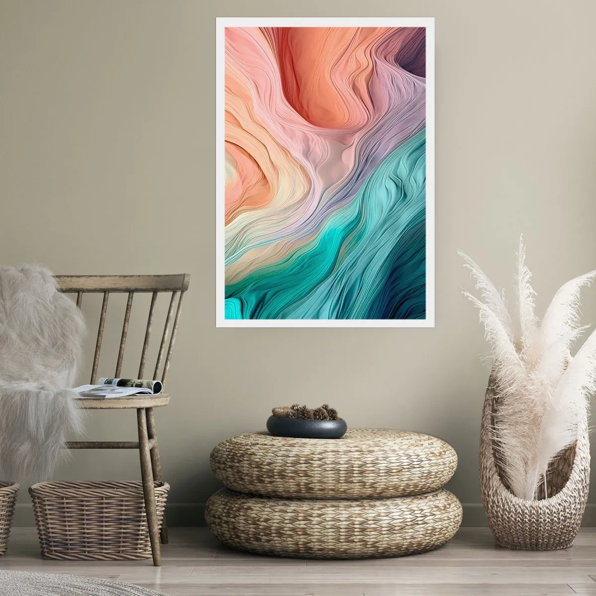 Poster - Rainbow Wave - 61x91 cm