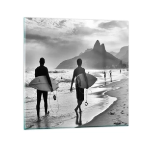 Glass picture - Samba for One Wave - 60x60 cm
