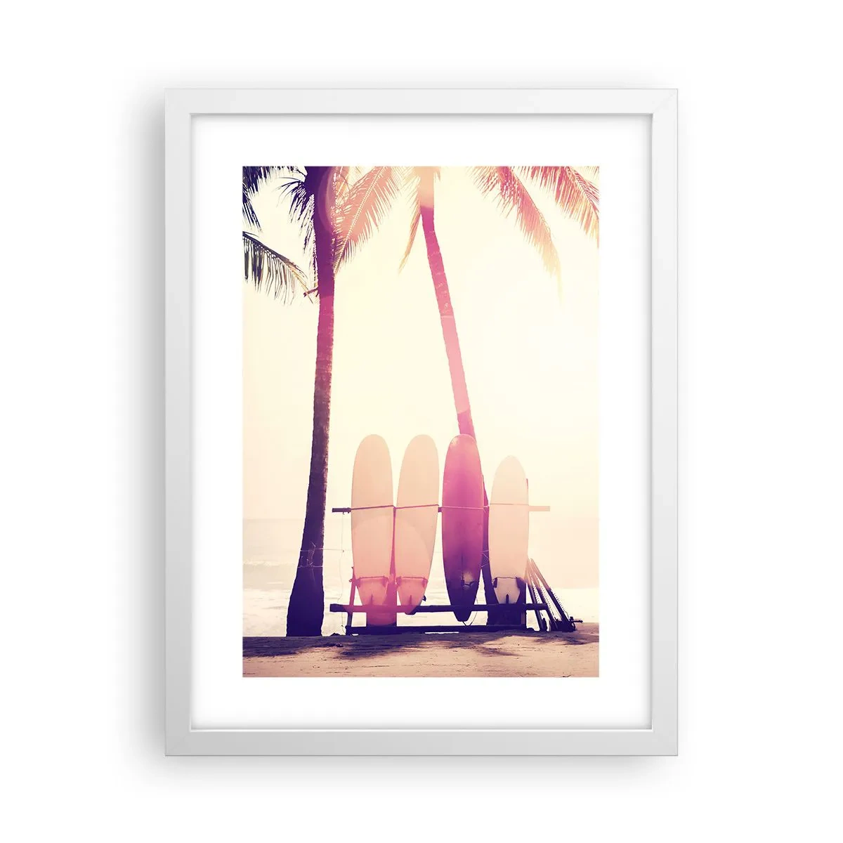 Poster in white frmae - It Will Be a Wonderful Day - 30x40 cm