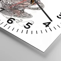Clock face with numbers