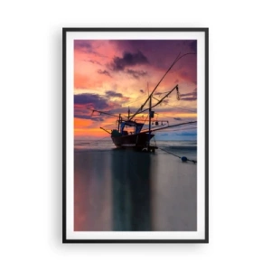 Poster in black frame - Exotic Evening - 61x91 cm