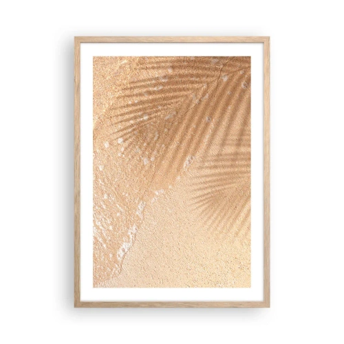 Poster in light oak frame - Shadow of a Hot Summer - 50x70 cm