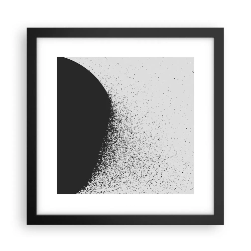 Poster in black frame - Movement of Particles - 30x30 cm