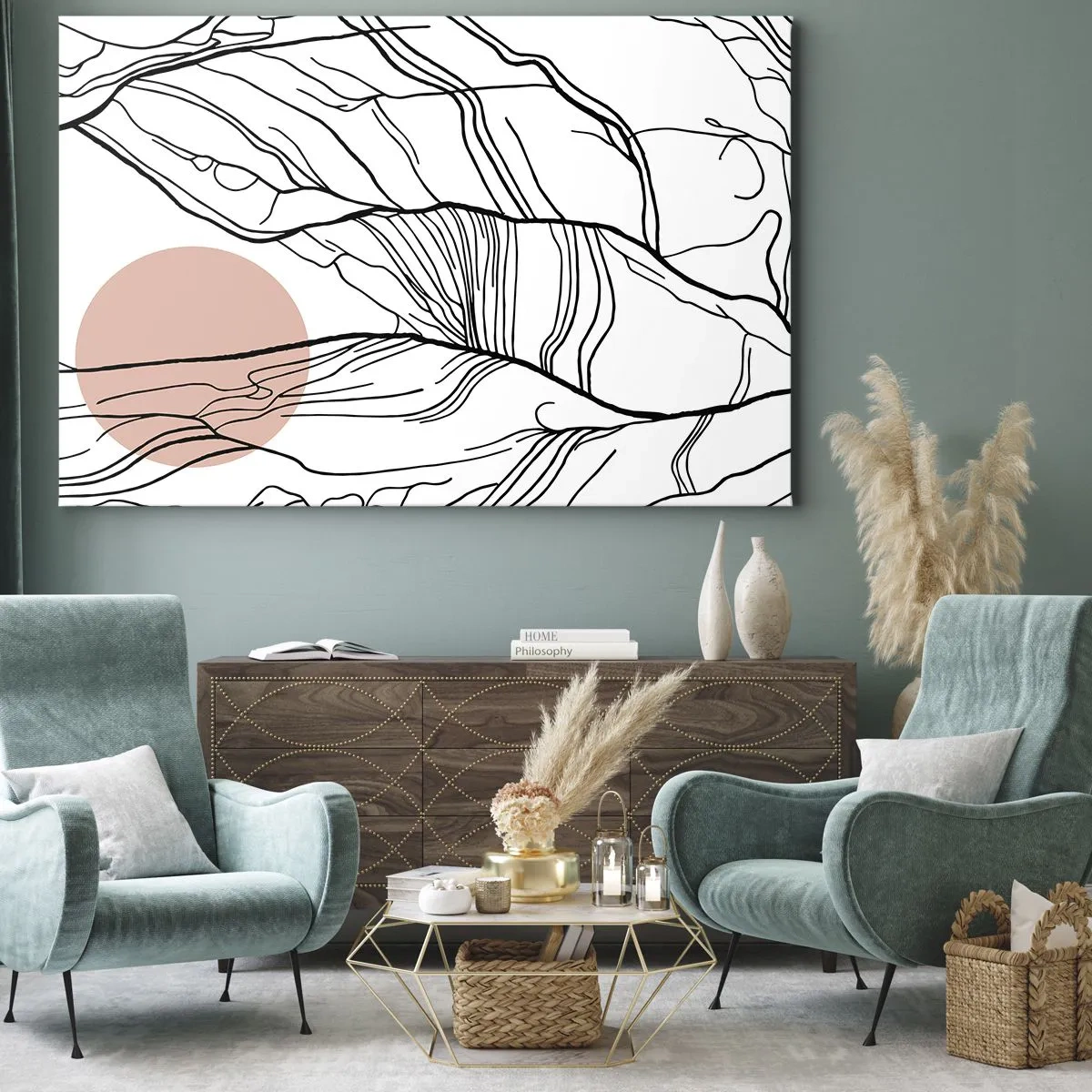 Canvas picture - In a Web of Twigs - 100x70 cm