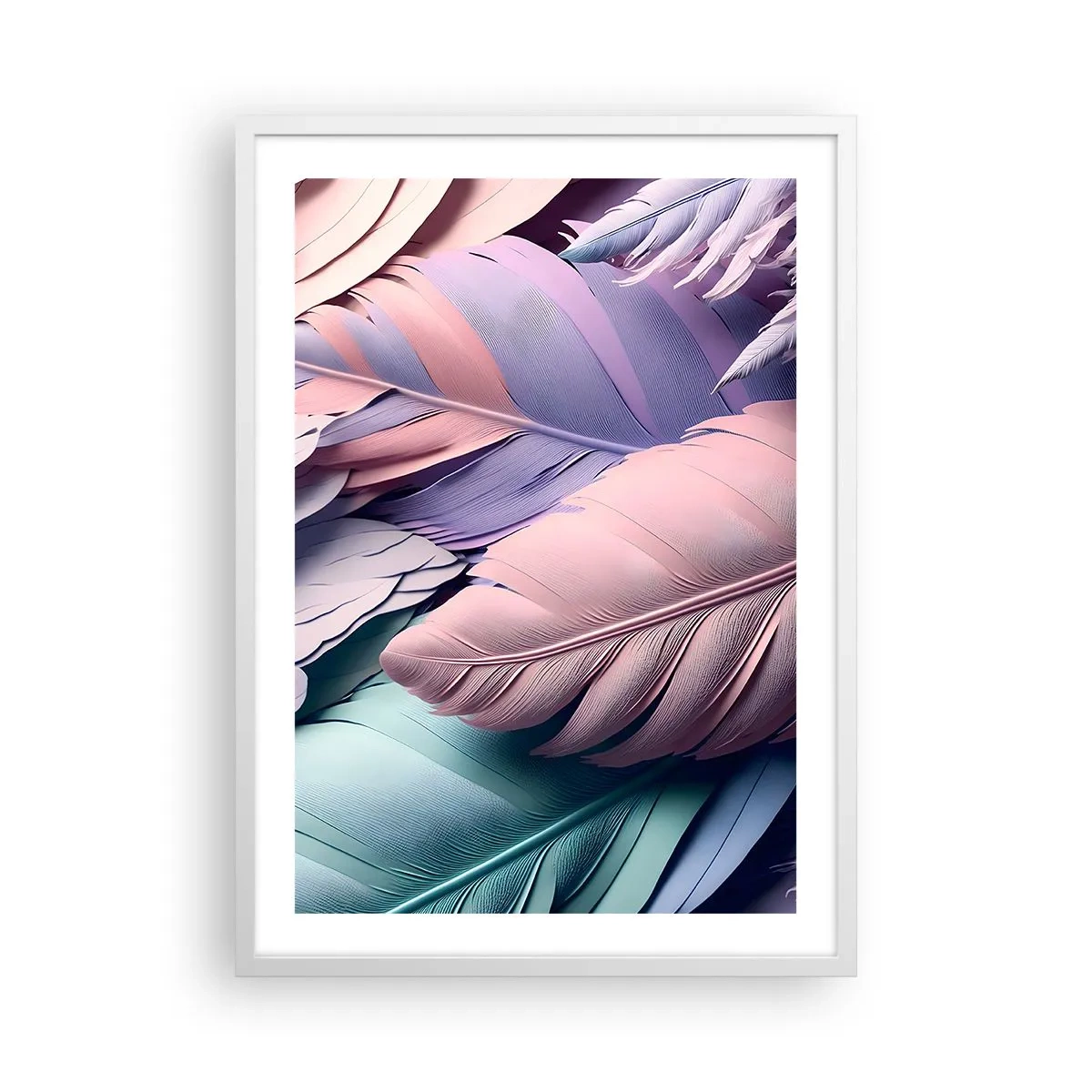 Poster in white frmae - Birdie Chic - 50x70 cm
