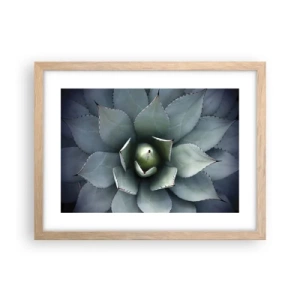 Poster in light oak frame - Attracts and Warns - 40x30 cm