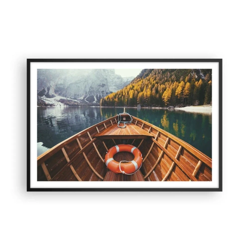 Poster in black frame - Mountain Hike - 91x61 cm
