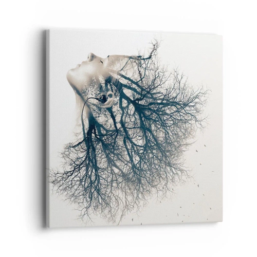 Canvas picture - Listening to the Whisper of the Trees - 40x40 cm