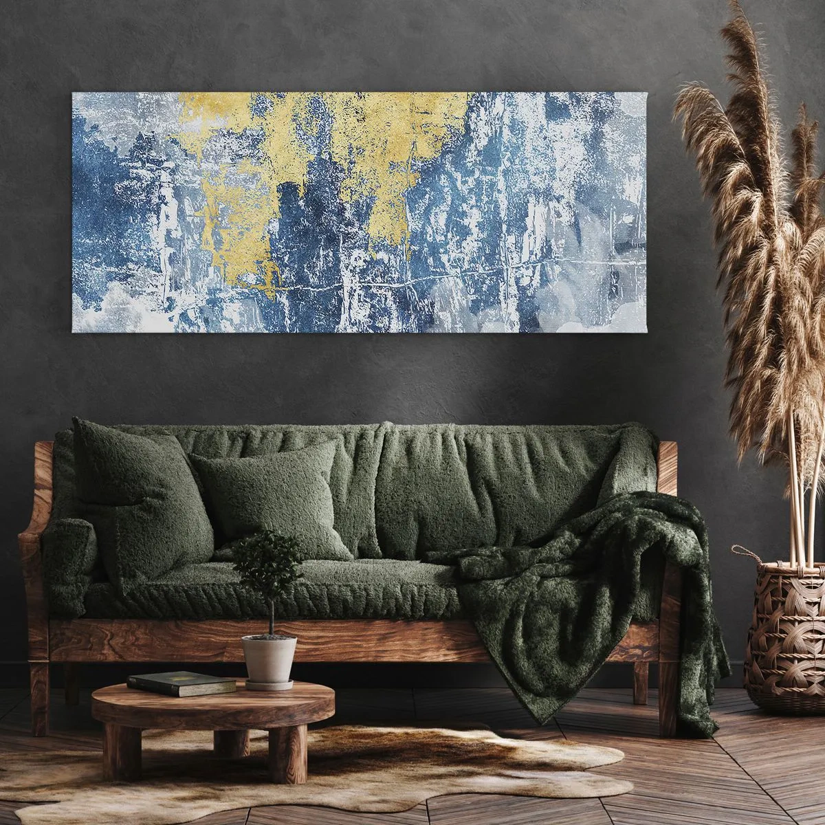 Canvas picture - Abstract Full of Optimism - 160x50 cm