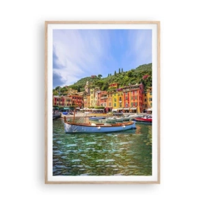 Poster in light oak frame - Italian Morning - 70x100 cm