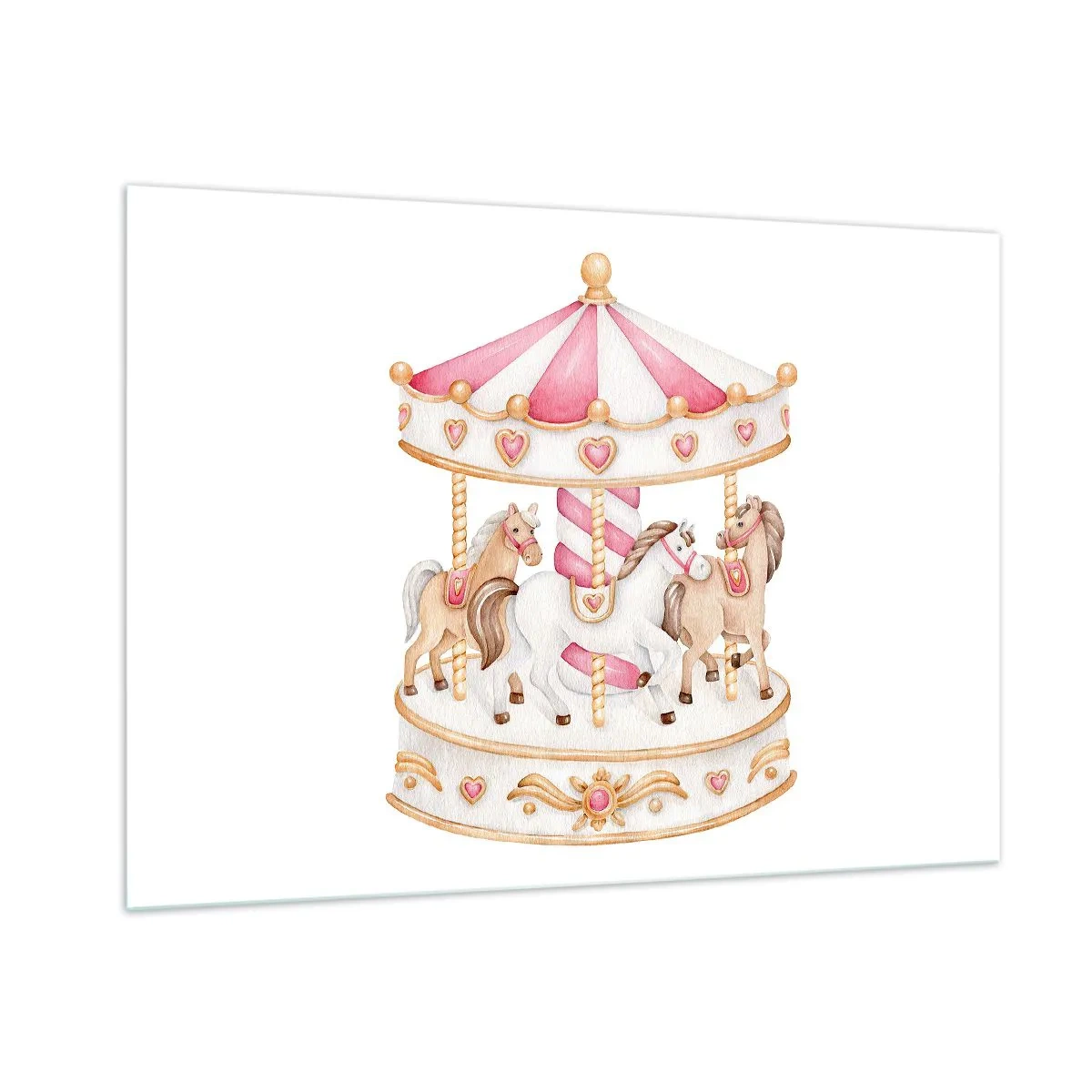 Glass picture - Sweet World of Childhood - 100x70 cm