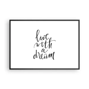 Poster in black frame - Of Course - 100x70 cm