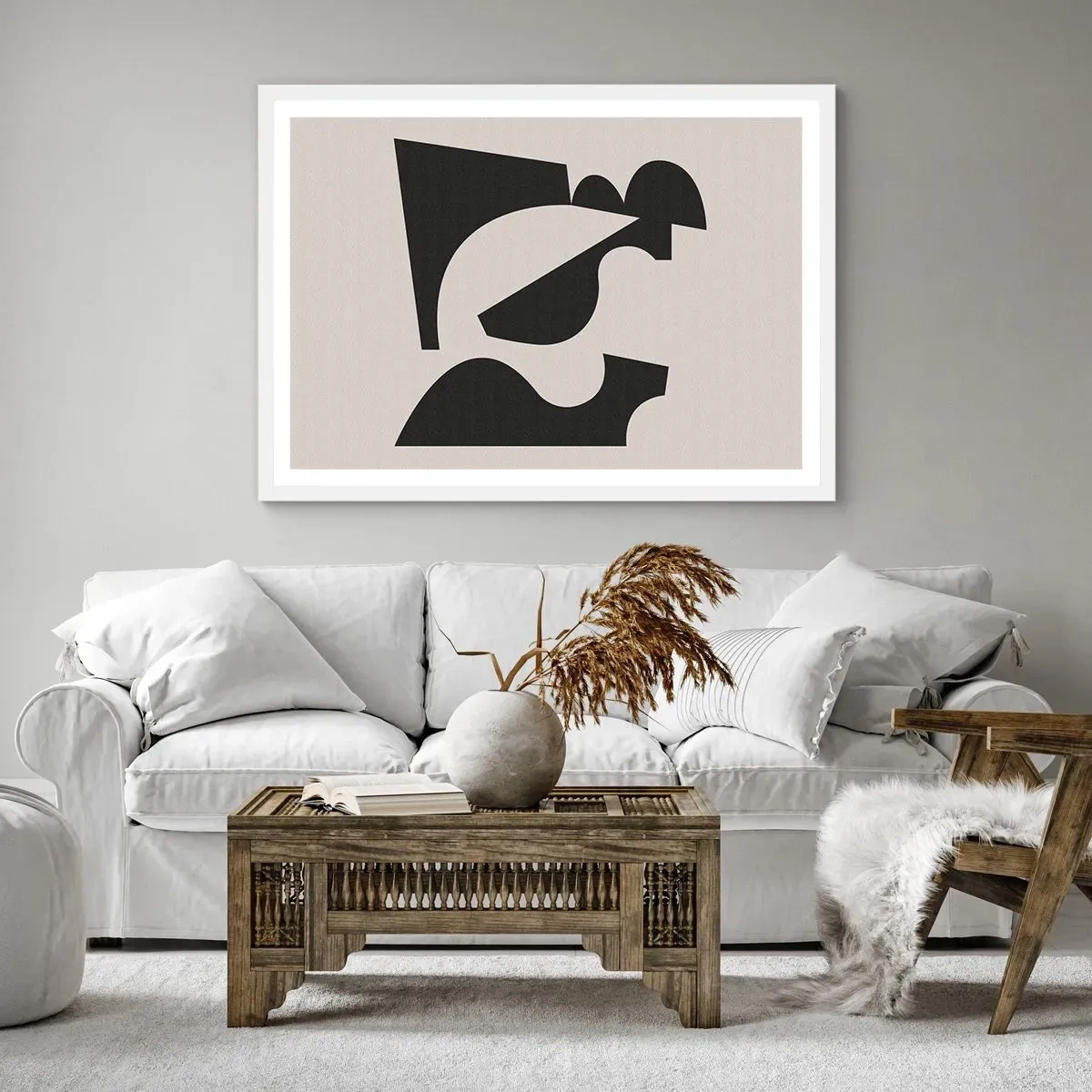 Poster in white frmae - For Self-construction - 50x40 cm