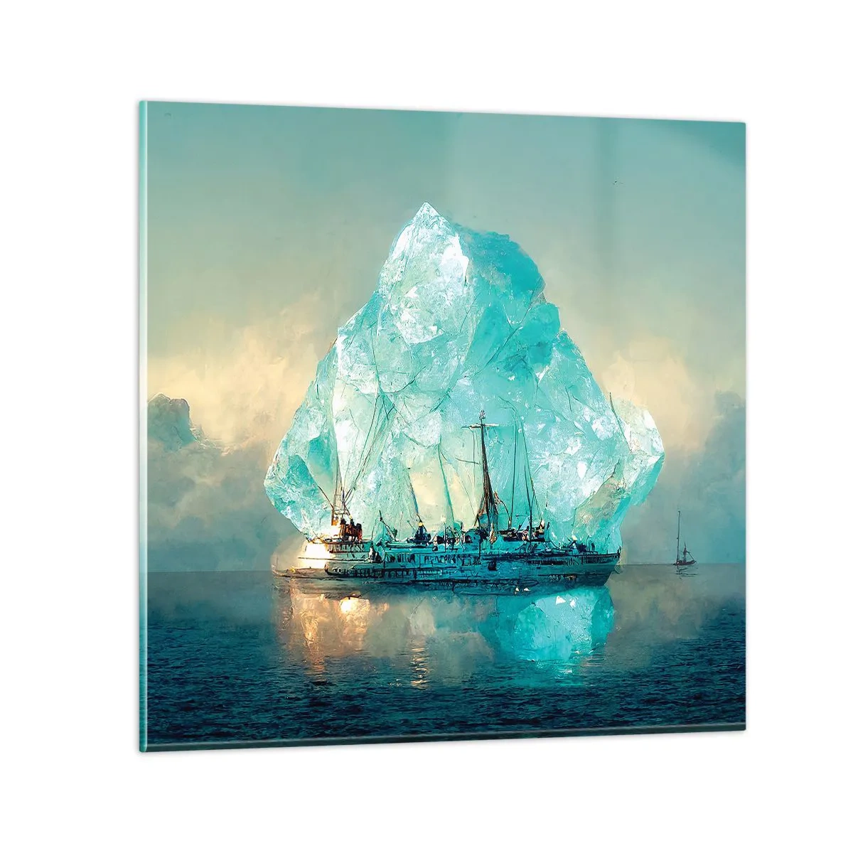 Glass picture - Arctic Diamond - 70x70 cm
