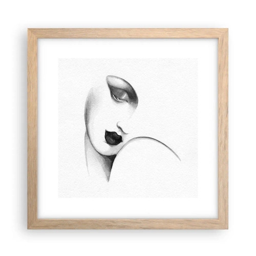 Poster in light oak frame - Lempicka Style - 30x30 cm