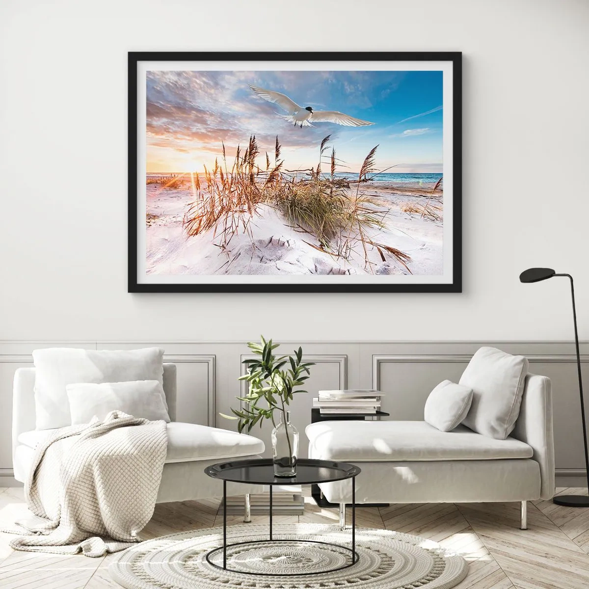 Poster in black frame - Wind from the Sea - 40x30 cm