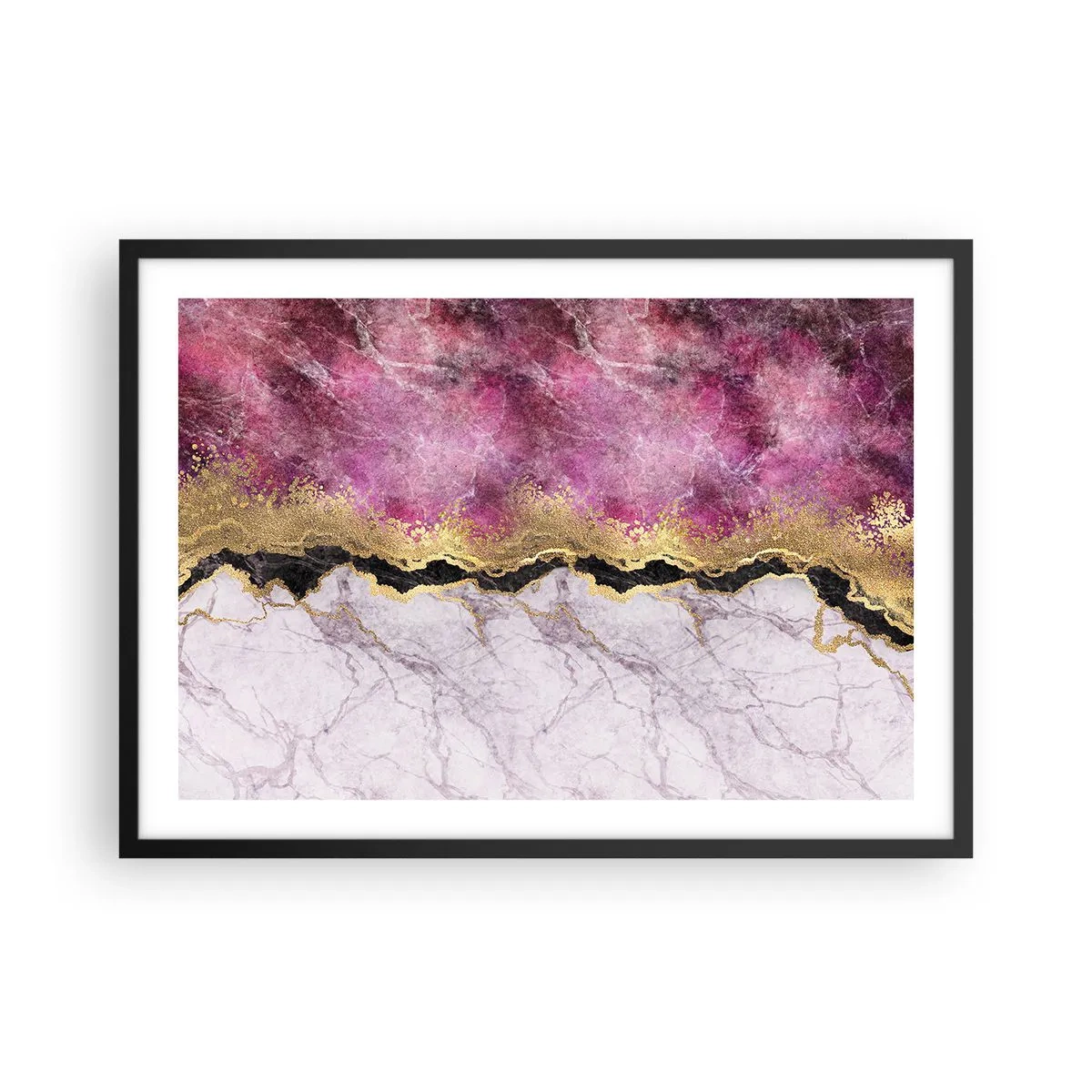 Poster in black frame - On the Border - 70x50 cm