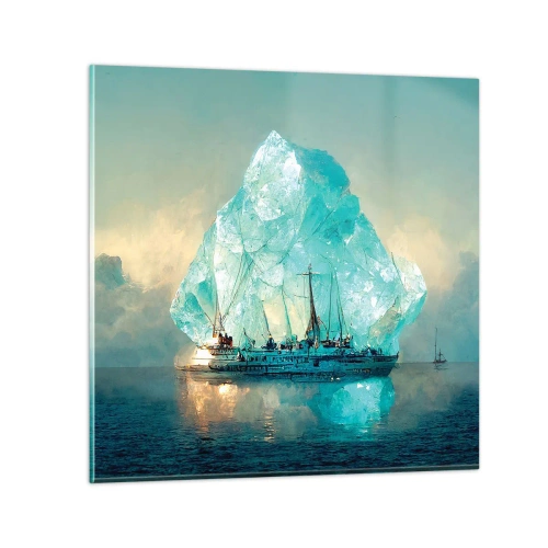 Glass picture - Arctic Diamond - 40x40 cm