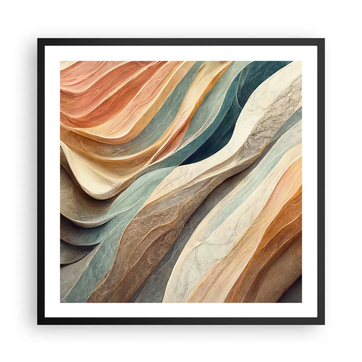 Poster in black frame - Moment Before Change - 60x60 cm