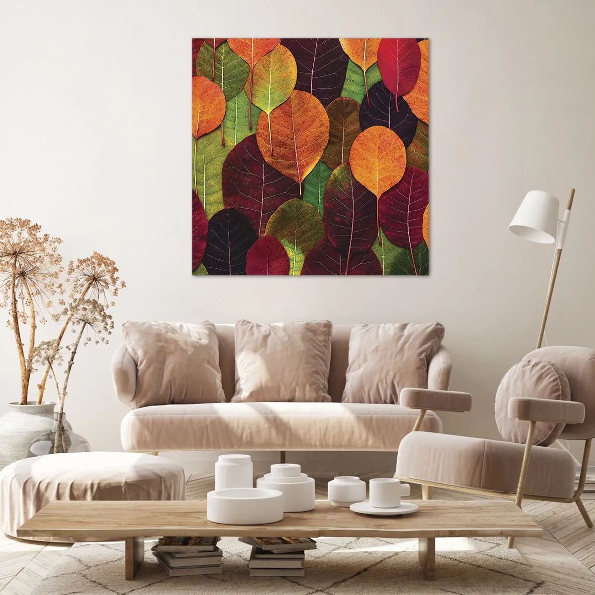 Canvas picture - Autumn Mosaics - 70x70 cm