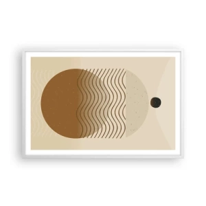 Poster in white frmae - About the Origin of Geometrical Figures - 91x61 cm